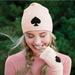 Kate Spade Accessories | Kate Spade Solid Spade Beanie In Rose Dew Pink | Color: Black/Pink | Size: Os