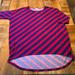 Lularoe Tops | Lularoe Irma Tunic Sz: M. Bold Stripes Very French | Color: Blue/Red | Size: M