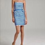 Lilly Pulitzer Dresses | Lilly Pulitzer Maybell Blue Stripe Peplum Dress | Color: Blue/White | Size: 2