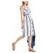 J. Crew Dresses | J. Crew Point Sur Button-Front Linen Midi Dress | Color: Blue/White | Size: 00