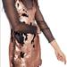 Free People Dresses | Free People Sequin Mini Dress | Color: Black/Gold | Size: Xs