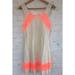 Free People Dresses | Free People Cream Dress With Neon Lace Detailing. | Color: Cream/Orange | Size: 2