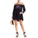 Free People Dresses | Free People Embroidered Mini Dress | Color: Black | Size: Xs