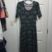 Lularoe Dresses | Lularoe Ana Dress | Color: Green/Purple | Size: S