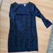 J. Crew Dresses | Long Sleeve Jcrew Dress | Color: Black/Blue | Size: 4