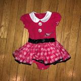 Disney Dresses | Disney Baby Dress Size 6-9 Months | Color: Pink/White | Size: 6-9mb