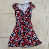 Free People Dresses | Free People Nwt $98 Floral Dress Sz Xs | Color: Pink/Red | Size: Xs
