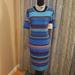 Lularoe Dresses | Lularoe Julia Dress Nwt | Color: Blue/Orange | Size: L