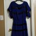 Jessica Simpson Dresses | Jessica Simpson Dolman Sleeve Dress W/ Sequin | Color: Black/Blue | Size: L