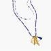 J. Crew Jewelry | J Crew Nwt Blue And White Beaded Charm Necklace | Color: Blue/White | Size: Os