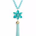 Kate Spade Jewelry | Katespade Lovely Lilliesnecklace | Color: Blue/Gold | Size: About 40" + 3" Ext.