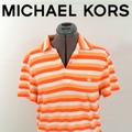 Michael Kors Shirts | Michael Kors Orange And White Polo Shirt | Color: Orange/White | Size: M