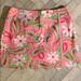 Lilly Pulitzer Shorts | Lilly Pulitzer Floral Pink Skort Size 6 | Color: Green/Pink | Size: 6