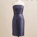 J. Crew Dresses | J. Crew Night Watch Strapless Dress Size 00 | Color: Blue | Size: 00