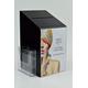 Pos Display Shop Large Black Acrylic Ballot Box Comments Box Feedback Box Collection Box Suggestion Box with A5 Portrait Leaflet Holder PDS9464 Black LH