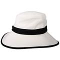 Tilley Hats Adrienne Hemp Packable Sun Hat - Black-White M