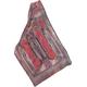 Detailed Kani Wool Shawl Paisley Jamavar Stole Red Black Wrap Pashmina 80"x27"