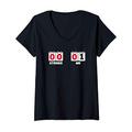 Damen Stroke 0 me 1 - stroke survivor get well soon gift T-Shirt mit V-Ausschnitt