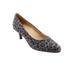 Women's Kiera Pumps by Trotters in Grey Cheetah (Size 7 1/2 M)