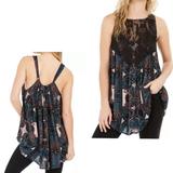 Free People Tops | Free People Count Me In Trapeze Dress, Long Top Nwot | Color: Black/Pink | Size: S