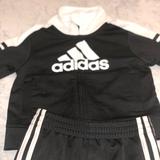 Adidas Matching Sets | Adidas Tracksuit Black Boys 6 Months | Color: Black | Size: 6mb
