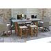 Birch Lane™ Nicole 7 Piece Teak Outdoor Dining Set Wood/Stone/Concrete in Brown/Gray/White | Wayfair 0BB32C026F9B45B7BB2619ECDAE312A7