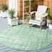 Green 79 x 0.2 in Indoor/Outdoor Area Rug - Ebern Designs Lovise Abstract Indoor/Outdoor Area Rug | 79 W x 0.2 D in | Wayfair