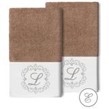 Lark Manor™ Walsenburg Turkish Cotton Hand Towel Terry Cloth/Turkish Cotton in Gray/Blue/Brown | Wayfair 9C417B840A6C458C80386C5E474CE9D3