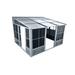 Gazebo Penguin Florence Add-a-Room Hardtop 12 Ft. W x 8 Ft. D Aluminum Patio Gazebo Aluminum/Hardtop/Metal in Gray | Wayfair W1207MR-32