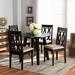 Red Barrel Studio® Bautz 5 - Piece Solid Oak Dining Set Wood in Brown | 29.9 H in | Wayfair DD15519AEDB84FCAACC3F763EE9F3854