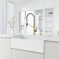 VIGO 33" L x 18" W Farmhouse Kitchen Sink w/ Faucet Acrylic | 9.62 H x 33 W x 18 D in | Wayfair VG151022