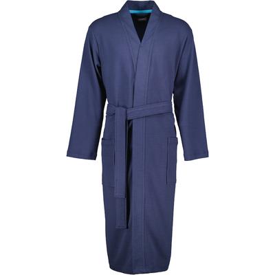 Cawö Bademäntel Herren Kimono 816 marine - 14 S Weiss Image