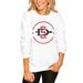 Women's White San Diego State Aztecs End Zone Pullover Sweatshirt