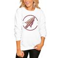 Women's White Florida State Seminoles End Zone Pullover Sweatshirt