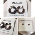 Madewell Jewelry | Madewell Tortoise Shell Hoops | Color: Brown/Cream | Size: Os