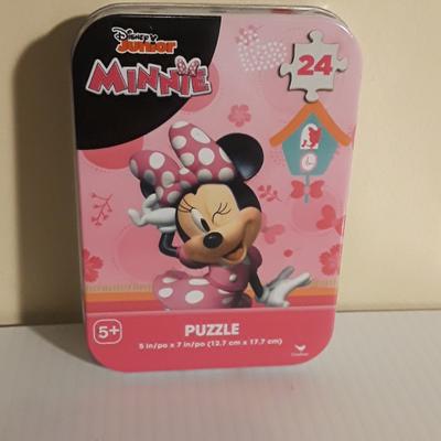 Disney Toys | Disney Junior Minnie 24 Puzzle No Offer | Color: Black/Pink | Size: (12.7 Cm X 17.7 Cm)