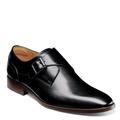 Florsheim Sorrento Plain Toe Single Monk Strap - Mens 9 Black Slip On Medium