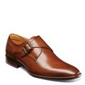 Florsheim Sorrento Plain Toe Single Monk Strap - Mens 9.5 Brown Slip On Medium