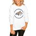 Women's White Montana State Bobcats End Zone Pullover Sweatshirt