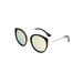 Bertha Reese Sunglasses - Womens Black Frame Gold/Green Polarized Lens Black/Gold-Green One Size BRSBR044GD