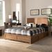 Baxton Studio Aras Modern Transitional Ash Walnut Brown Finished Wood Queen Size 3-Drawer Platform Storage Bed - Wholesale Interiors Aras-Ash Walnut-Queen