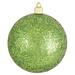 The Holiday Aisle® 4" (100mm) Ornament, Commercial Grade Shatterproof Ball Ornaments Dark Blue Glitz in Green | 11 H x 11 W x 6 D in | Wayfair