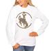 Women's White Wyoming Cowboys End Zone Long Sleeve T-Shirt