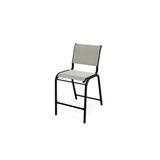 Telescope Casual Reliance Stacking Patio Dining Side Chair Sling in Black | 43 H x 21 W x 28 D in | Wayfair 8L8887701