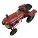 Williston Forge Votaw Decorative Metal Tractor Model Stainless Steel in Gray/Red | 6.5 H x 10.5 W x 6.5 D in | Wayfair