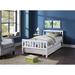 Sand & Stable™ Baby & Kids Boca Twin Solid Wood Platform Bed Wood in White | 33.5 H x 42 W x 79.5 D in | Wayfair DF13A337BD1241C68FD0DCDD83E41DA8