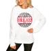 Women's White Ole Miss Rebels Scoop & Score Pullover Sweatshirt