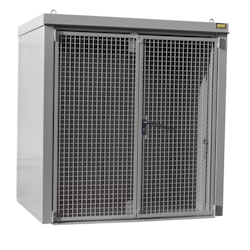 Gasflaschen Container B M2 lackiert RAL7005 Mausgrau Umwelt Lagertechnik Image