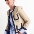 J. Crew Jackets & Coats | J Crew Quilted Safari Jacket | Color: Blue/Tan | Size: 10