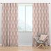 Design Art Ornament w/ Decorative Elements Geometric Semi-Sheer Thermal Rod Pocket Single Curtain Panel Polyester/Linen | 120 H in | Wayfair